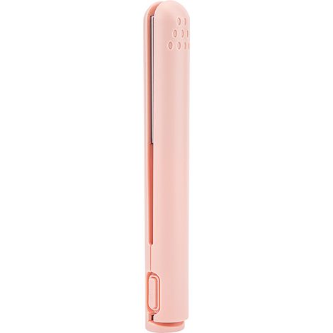 Fers à Lisser Mini USB Portable pour Cheveux Secs, Rose 10W - Outil de Coiffure (1/5)