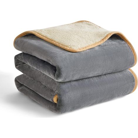 Couverture Chien Plaid Imperméable Réversible, 100x80cm Gris (1/5)