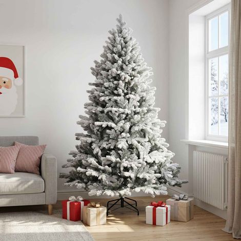 Künstlicher klappbarer Weihnachtsbaum 240 cm PVC und Metall vidaXL