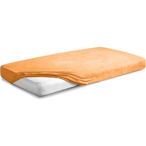 FROTTE PREMIUM Platte mit Gummi 130x190, 140x200x20, orange08, MATEX (1/5)