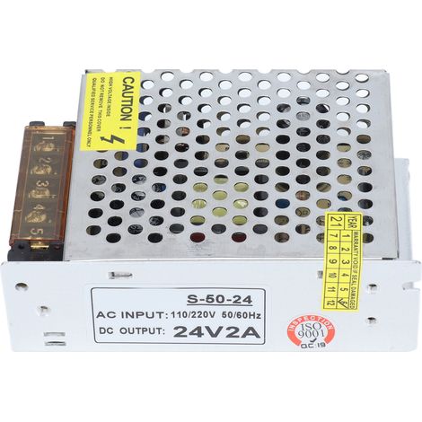 110V/220V auf 24V 2A Schaltnetzteil für LED-Monitor, Transformator mit 24V-Netzteil, Lampe (1/5)