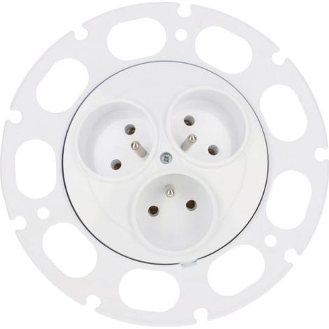 Presa tripla p/t con/con avvolgitore PT-36 AS