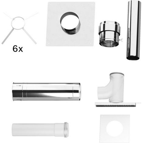 Bosch Accessoires fumées FC-Set160 Kit de base cascade B23P dans conduit, d:160mm, 7738113213