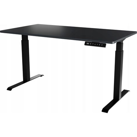 Bureau professionnel Anthracite hauteur réglable électrique 150x80x120 NOMMA (1/2)