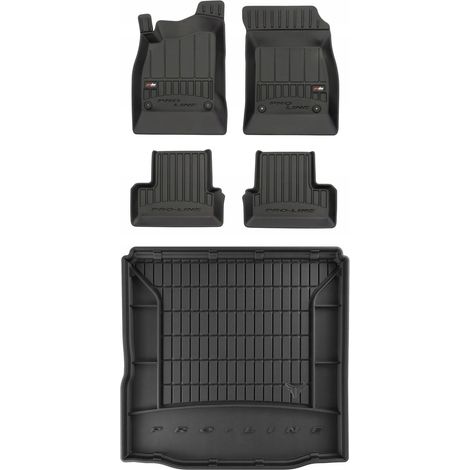 Juego de alfombrillas y tapetes de goma 3D para Chevrolet Cruze 1 Sedán 2008-2016 (1/5)