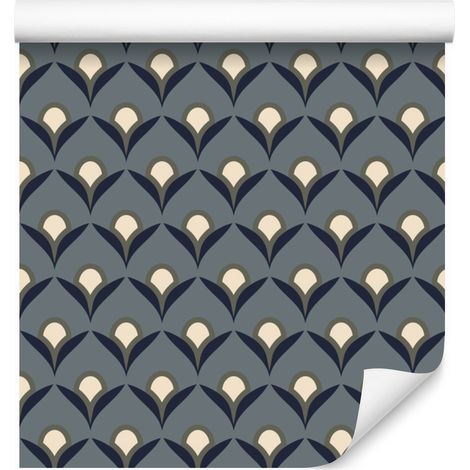 Papel pintado con estampado geométrico colorido para salón y dormitorio, 50x1000 cm. (1/5)
