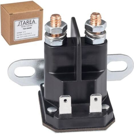 725-04439 Relais de Démarreur Solenoide 12V Solénoïde Tracteur Tondeuse Relais Demarreur Starter Solenoid Relay pour John Deere AM138068 Cub Cadet 725 04439 MTD Tondeuse Autoportée (1/5)