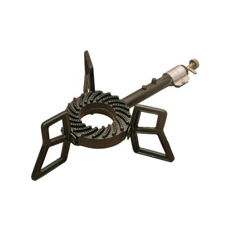 Fornello a gas in ghisa 6,5 kW, treppiede, 52 x 35 x 17 cm
