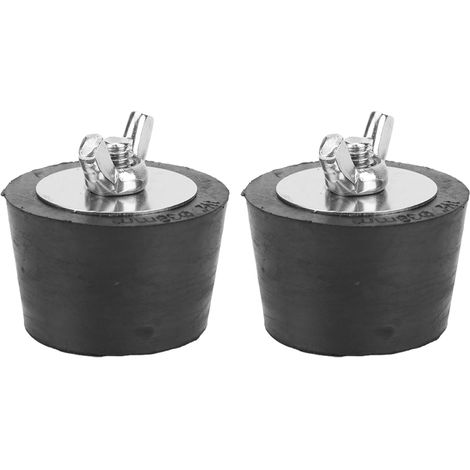 Bouchon Piscine 2 Pièces 38mm/1,5 po Bouchons d'hiver en Caoutchouc avec Boulons Produit Hivernage Piscine pour canalisations de vidange de Piscine (1/5)