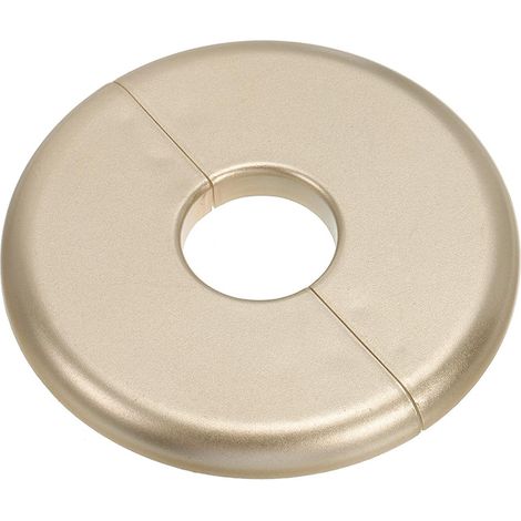 Plaque d'Écussons Auto-Adhésive Ronde 0.93"/23.5mm, Couverture Murale en ABS pour Tuyau d'Eau, Cache Mitigeur Douche Boucles Rosace Robinet Chauffage Plomberie, Doré (1/5)