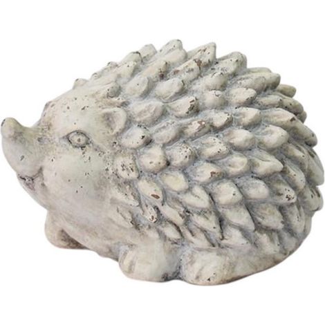 Hedgehog Ornament - L21 x W17 x H13 cm - Cream Cement