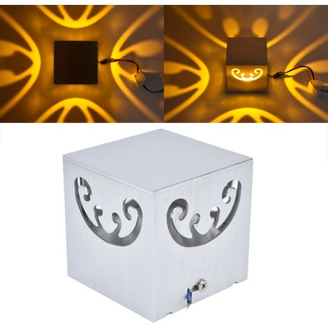 Plafonnier papillon LED 3W, cadre en aluminium, lumière diffuse, applique murale, applique murale papillon, plafonnier décoratif pour entrée de bar ou couloir, lumière chaude (1/5)