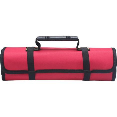 Sac à roulettes avec poignée, sac à outils multifonctionnel à roulettes, organisateur d'outils portable en toile pour électriciens, mécaniciens ou artisans (1/5)