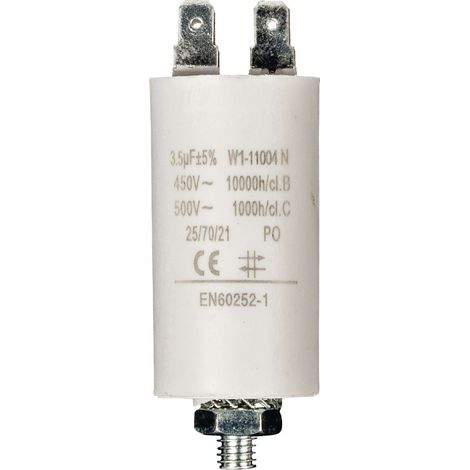 FIXAPART Condensateur 3.5 mf Cosse Micro Farad 450v 3.5 uF Moteur