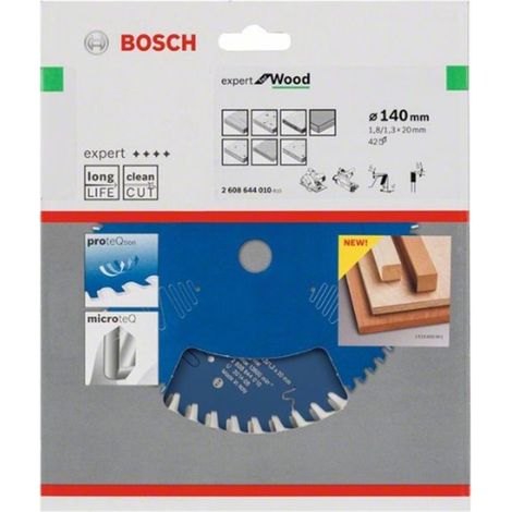 Hoja de sierra circular Bosch Expert 140 mm 42 dientes para madera