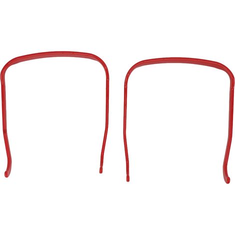 Zweiteiliges, unsichtbares, voluminöses Lockenhaarband, höhenvergrößerndes Diadem für Damen und Herren, rot und rot-quadratisch (1/5)