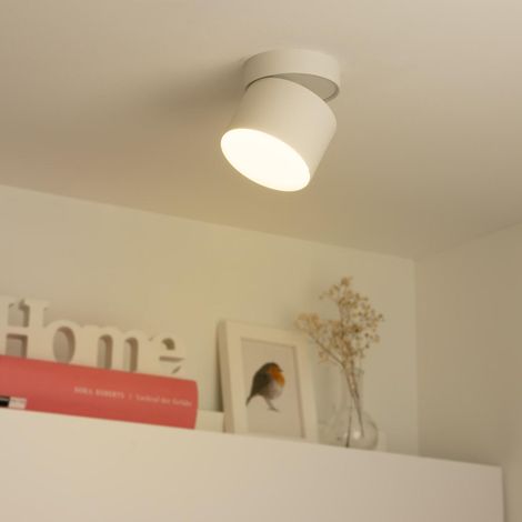 Aufbauleuchte schwenkbar GX53 - Farbe: weiß - LED Leuchtmittel: 6W warmweiß dimmbar (1/5)