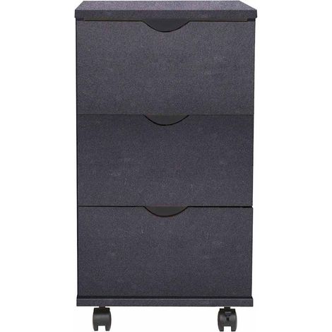 Cassettiera 33x45x60 cm Nera DAS698074 (1/5)