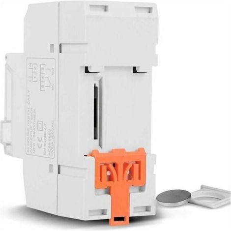 Horloge minuteur numérique - - 24h - 96 on/off - LCD rétroéclairé - 16A 85-265V (1/5)