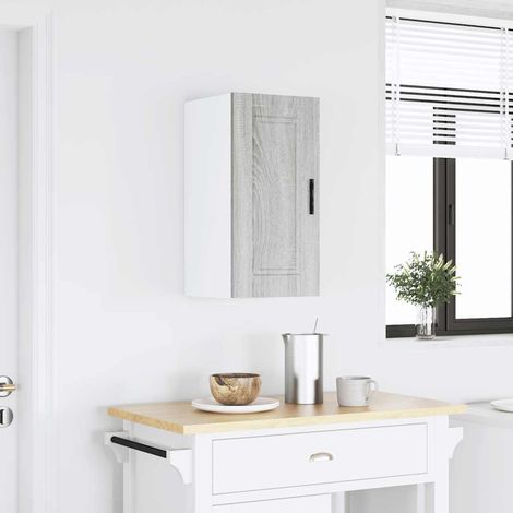 vidaXL Kitchen Wall Cabinet "Porto" Grey Sonoma Engineered Wood