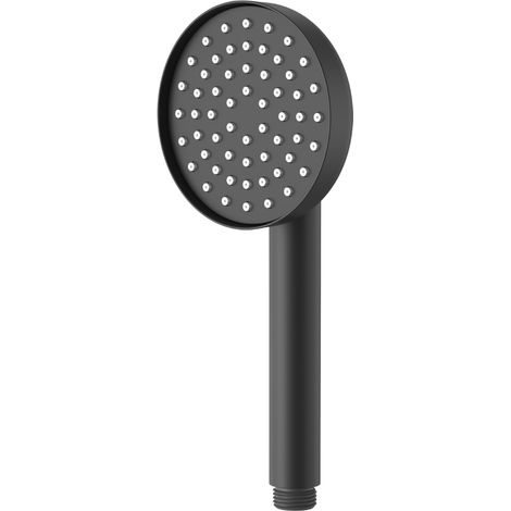 Essebagno Glossy douchette ronde noire (1/3)