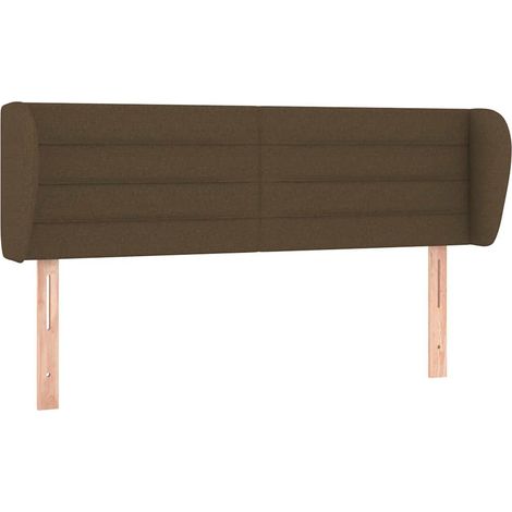 Maison Exclusive - Cabecero de tela gris oscuro 147x23x78/88 cm (1/5)