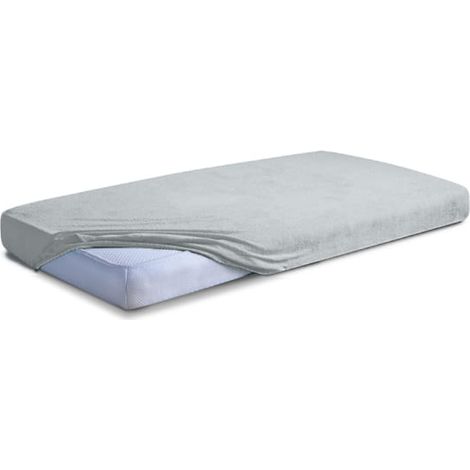 Frottee-Spannbettlaken mit hochwertigem Gummizug, 60 x 120 x 10 cm (1/5)