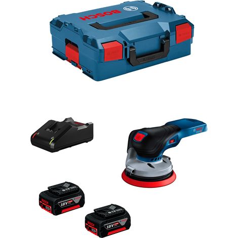Exzenterschleifer BOSCH GEX 18V-125 (2 x 5,0 Ah + GAL18V-40 + L-Boxx 136) (1/5)