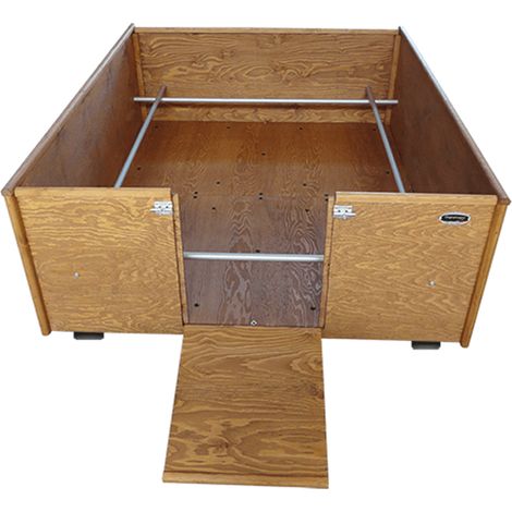 Box Parto in Legno per cani cassa sala per cuccioli MADE IN ITALY Mod. XXXL L125 x P150 x 50H
