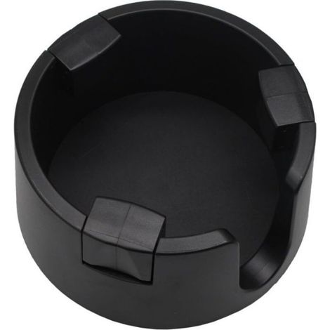 Porte-Gobelet - Réglable Diamètre Intérieur - Antidérapant - Pour Bureau Maison Extérieur - Noir (1/4)