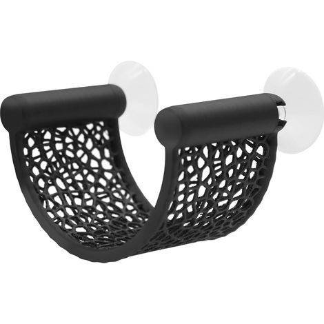 1 confezione di amaca Betta - Poggiagalleggiante a forma di U con ventosa - Decorazione per acquari per piccoli acquari - Accessori per acquari da tavolo (Betta, Gamberetti) - Nero (1/5)