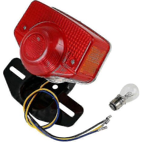 Feu arrière de frein de moto avec ampoule compatible avec CT70 CT90 CT125 XL70 CL70 CL90 (1/4)
