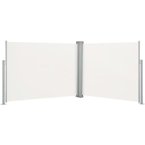 vidaXL Tenda Laterale Retrattile Crema 140x1000 cm
