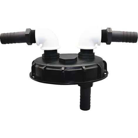 IBC Couvercle de réservoir de pluie en plastique pour couvercle IBC Couvercle de fermeture avec ventilation 163 mm à recharger, pour IBC Cap, accessoires de réservoir d'eau, capuchon (A) (1/5)