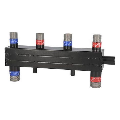 Collecteur combiné Evenes VTW 2/2 mâle DN20 (3/4"), 2m³/h, 50 kW, support et isolation inclus (1/3)