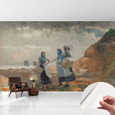 Carta da parati autoadesiva - impermeabile - murale da parete - decorazione murale - Costa serena 416x254 cm (1/5)