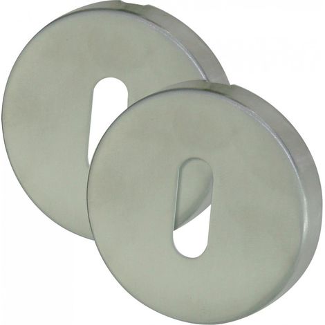 Rosaces rondes inox mat serrure DT2000 - Clé I