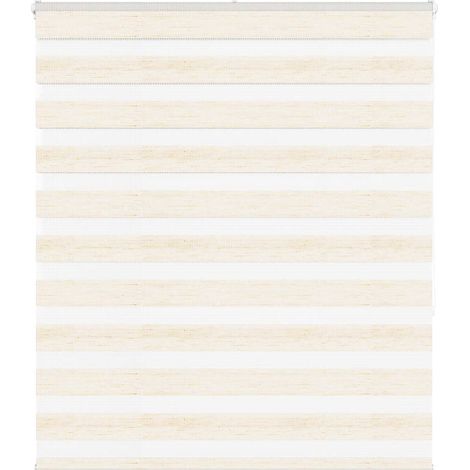 Doppelrollo Marmorbeige 120x150cm Stoffbreite 115,9 cm Polyester