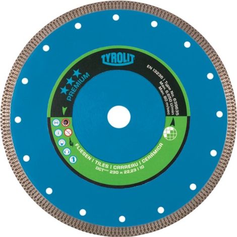 Sega diamantata continua 1A1R Ø115x1,2x22,23 DCT Tyrolit (1/2)