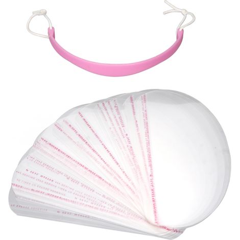 Lot de 50 écrans faciaux jetables transparents avec bandeau, protection oculaire pour salon de coiffure à domicile (1/5)