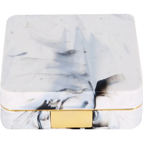 Miroir portable marbre doré - rangement optimal - finition soignée - maximise chaque centimètre carré (1/5)