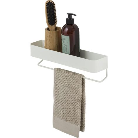 Sealskin Brix Scaffale a Parete con portasciugamani, Metallo, Bianco, 35 cm (1/5)