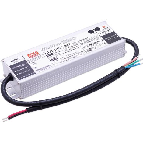Mean Well HLG-185H-24A LED Netzteil 187.2W 24V 7.8A IP65 Schaltnetzteil CV (1/4)