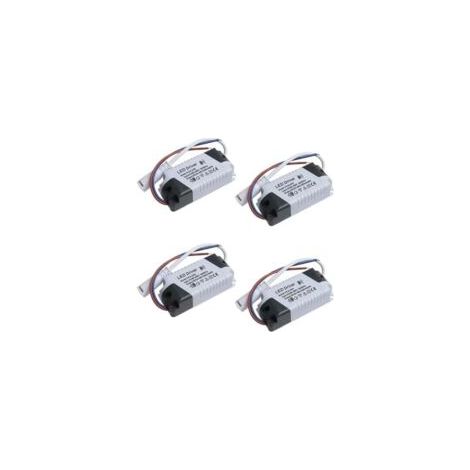 Ein Set aus vier 8-24-W-LED-Treibern, einem dimmbaren Netzteil und einem wasserdichten Transformator, geeignet für LED-Beleuchtung. – Crezuo