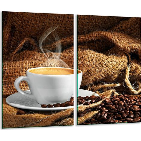 Tabla de cortar de vidrio 2x 30x52 café (1/5)