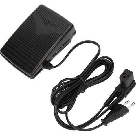 Fußpedal für Singer Nähmaschinen, Universal-Fußpedal mit 220-V-EU-Stecker und Netzkabel für Singer Nähmaschinen 974 (1/4)