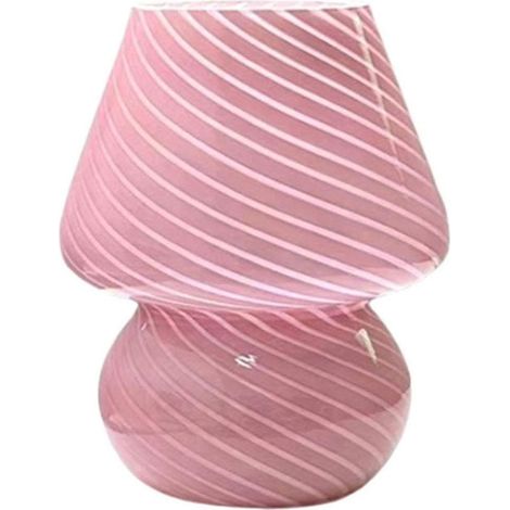 Lámpara de escritorio LED de cristal con forma de hongo, lámpara de mesa para dormitorio, lámpara de mesita de noche para habitación infantil, lámpara de escritorio decorativa - yuyu (1/5)