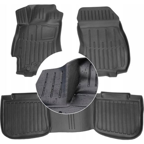 Tapis et essuie-glaces en caoutchouc SUBARU Outback 4 BM 2009-2014 UD channels (1/5)