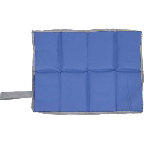 Dickes, dreilagiges, wasserdichtes Picknickkissen, blau, für den Außenbereich (1/5)