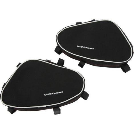 Sac de barres de sécurité pour cadre de pare-chocs, sacoches de rangement pour moto pour V-Strom DL650 DL1000 avec attaches (1/4)